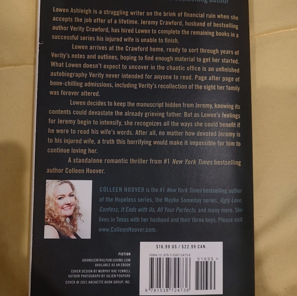 Verity Book - Picture 3 of 4